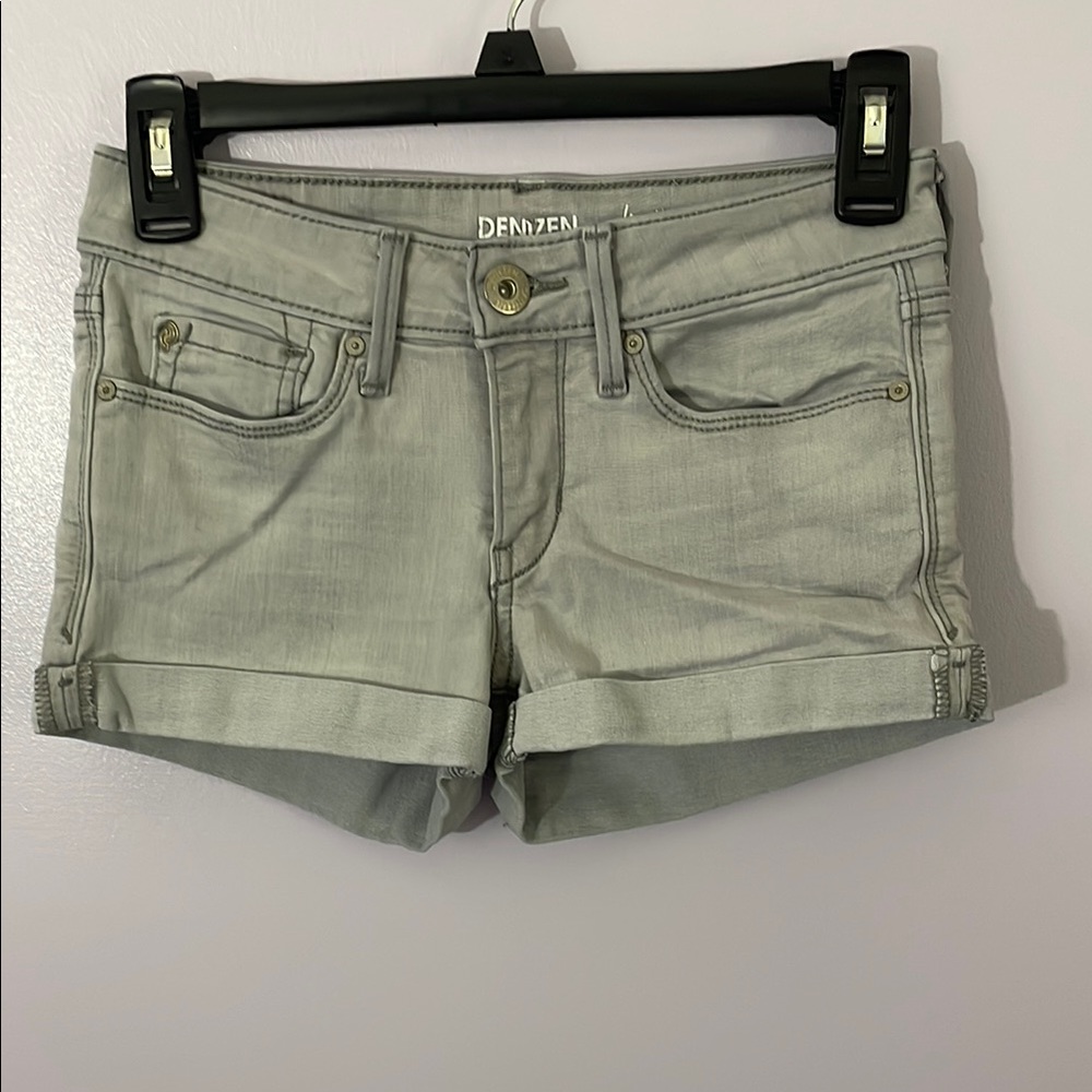 Denizen from Levi's Gray Jean Shorts with Cuffed Hem